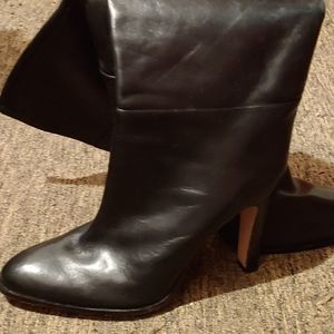 BCBG Max Azria black leather boots Size 10